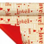 CELOFANE LOVE 80CMX40MTS COR:BEGE