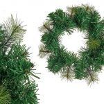 COROA VERDE DECORAÇAO NATAL 30CM