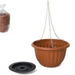 VASO PLASTICO PENDURAR 25CM