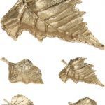 BANDEJA FOLHA 12X9CM COR:OURO