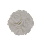 BOLA ROSAS COR:BRANCO DIA.10CM