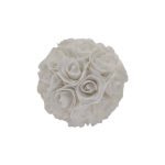 BOLA ROSAS COR: BRANCO