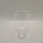 PORTA VELA CRISTAL C/PIE BOCA ANCHA