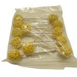 SACO C/12 BOLAS 5CM COR: AMARELO