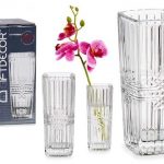 JARRA VIDRO QUADRA. 6,4X6,4X15CM