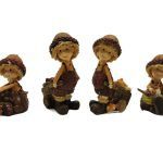 MENINO BOLOTA C/PASSARO 10CM