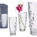 JARRA VIDRO "DIAMANTE" 13,5X13,5X29,2CM