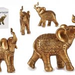 ELEFANTE DOURADO 25X11X24,5CM RESINA