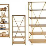 ESTANTE METAL 6 PRATELEIRAS DOURADA 86X36X192CM