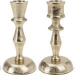 CANDELABRO ALUMINIO DIA.6X13CM COR:OURO