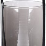 LANTERNA VIDRO C/ASA 26CM COR:PRETO