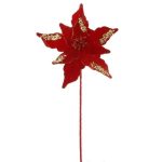 ARTIFICIAL- POINSETTIA VELUDO COR:VERMELHO