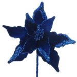 ARTIFICIAL- POINSETTIA VELUDO COR:AZUL