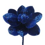 ARTIFICIAL- POINSETTIA VELUDO COR:AZUL