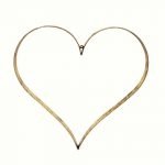 CORACAO METAL OURO 48X2,50 ALT50