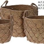 CONJ.3 CESTOS CORDA C/ASA