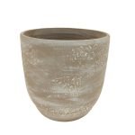 CERAMICA- VASO RUSTICO 24CM CASTANHO