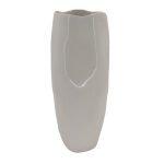 CERAMICA- JARRA RIVELLO 30CM COR:BRANCO