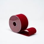 FITA VELUDO 7CMX10MTS COR:VERMELHO