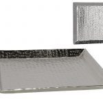 PRATO DECORATIVO 30X30X2,5CM ALUMINIO