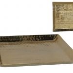 PRATO DECORATIVO 30X30X2,5CM ALUMINIO