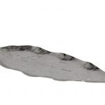 PRATO DECORATIVO FOLHA 15X45,5CM ALUMINIO