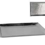 PRATO DECORATIVO 40,5X30X2,5CM ALUMINIO