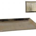 PRATO DECORATIVO 40,5X30X2,5CM ALUMINIO