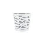 VASO PLASTICO "BETI" 13CM COR: CINZA