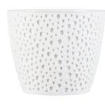 VASO PLASTICO "VERO" 13CM COR:BRANCO