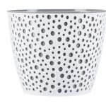 VASO PLASTICO "VERO" 13CM COR:CINZA