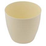 VASO PLASTICO "AGA" DIA.18X16ALT. CM COR:BEJE