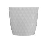 VASO PLASTICO "CRISTAL" 12CM COR: BRANCO