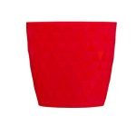 VASO PLASTICO "CRISTAL" 12CM COR: VERMELHO