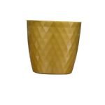 VASO PLASTICO "CRISTAL" 16CM COR: OURO