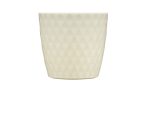 VASO PLASTICO "CRISTAL" 20CM COR: CREME
