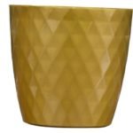 VASO PLASTICO "CRISTAL" DIA.25X23.5ALT. CM COR:OURO