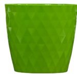 VASO PLASTICO "CRISTAL" DIA.25X23.5ALT. CM COR:VERDE