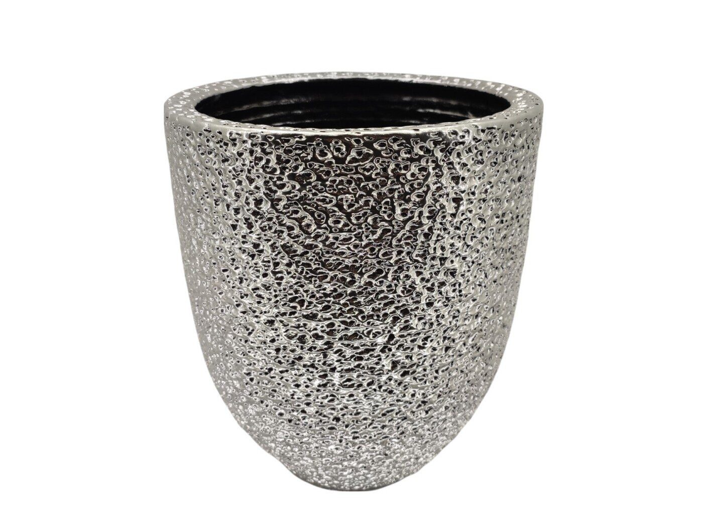 f84.000082.3 CERAMICA- VASO 30DIA.X40CM ALT. COR: PRATA - Image 1