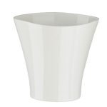 VASO PLASTICO "FALA" DIA.16.5X15.5ALT. CM COR:BRANCO