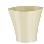 VASO PLASTICO "FALA" DIA.16.5X15.5ALT. CM COR:CREME