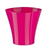 VASO PLASTICO "FALA" DIA.16.5X15.5ALT. CM COR:FUCSIA