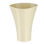 VASO PLASTICO "FALA" DIA.17X21.5ALT. CM COR:CREME