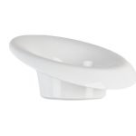 FLOREIRA PLASTC. "MORI" DIA.12X10.7ALT CM COR: BRANCO