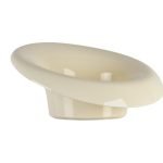 FLOREIRA PLASTC. "MORI" DIA.12X10.7ALT CM COR:CREME