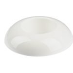 BASE PLASTICO "OKRAGLA" DIA.12X6ALT. CM COR:BRANCO