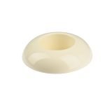 BASE PLASTICO "OKRAGLA" DIA.12X6ALT. CM COR:CREME
