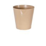 VASO PLASTICO "SIMPLE" DIA.13X13ALT. CM COR:BEJE
