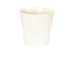 VASO PLASTICO "SIMPLE" DIA.13X13ALT. CM COR:CREME