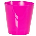VASO PLASTICO "SIMPLE" DIA.13X13ALT. CM COR:FUCSIA